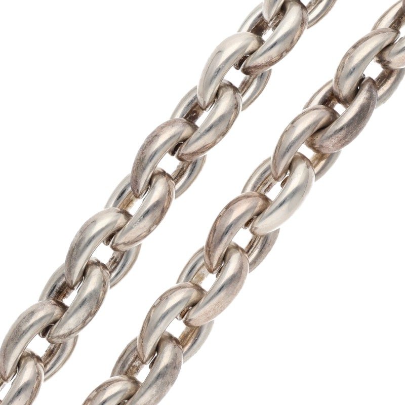 HERMES Acrobate GM Silver Necklace Size ONE SIZE