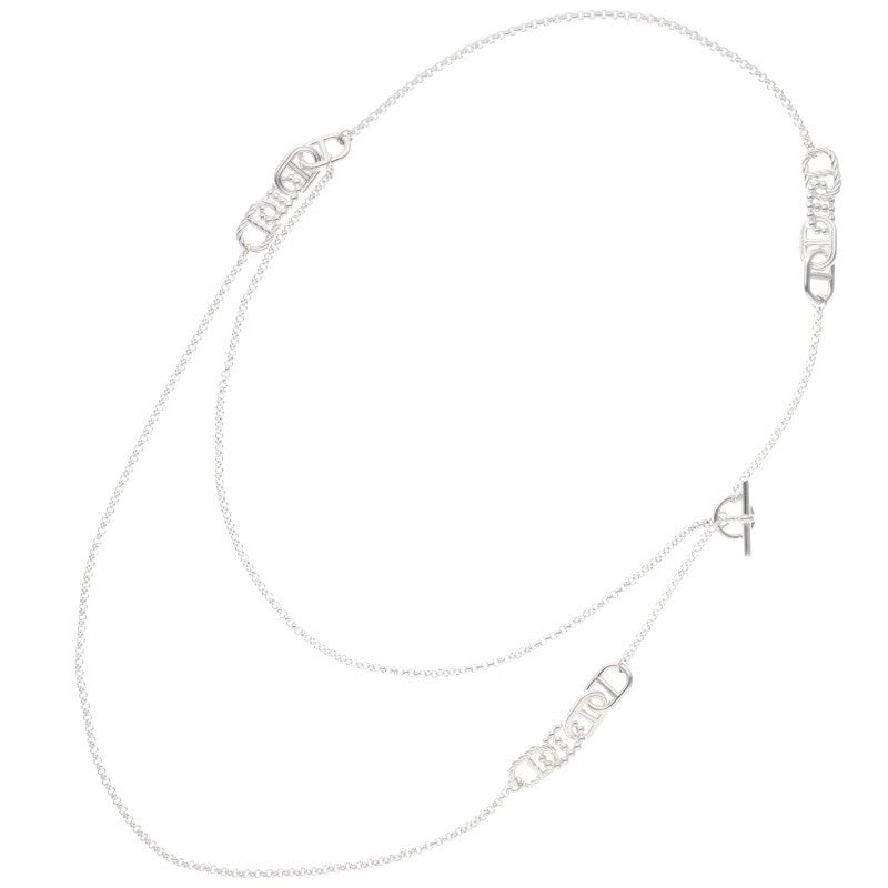 HERMES Chaine d'Ancre Alea II Silver Long Size ONE SIZE