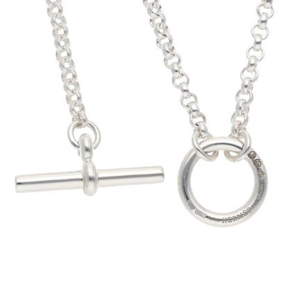 HERMES Chaine d'Ancre Alea II Silver Long Size ONE SIZE