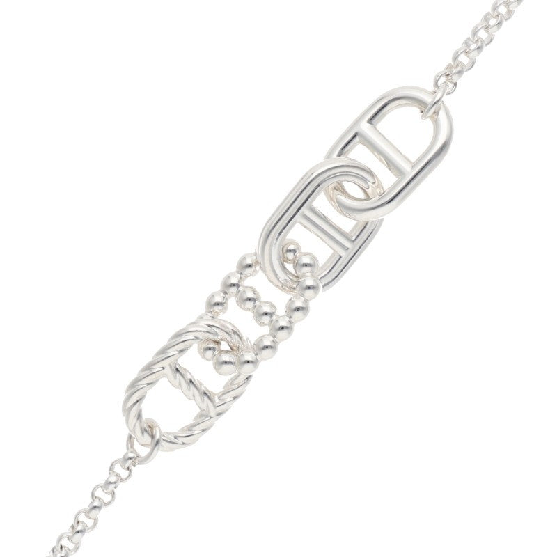 HERMES Chaine d'Ancre Alea II Silver Long Size ONE SIZE