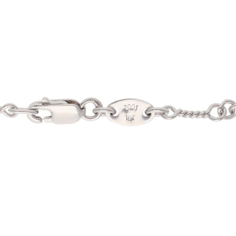 Chrome Hearts 18K White Gold Chain Necklace Size 16INCH