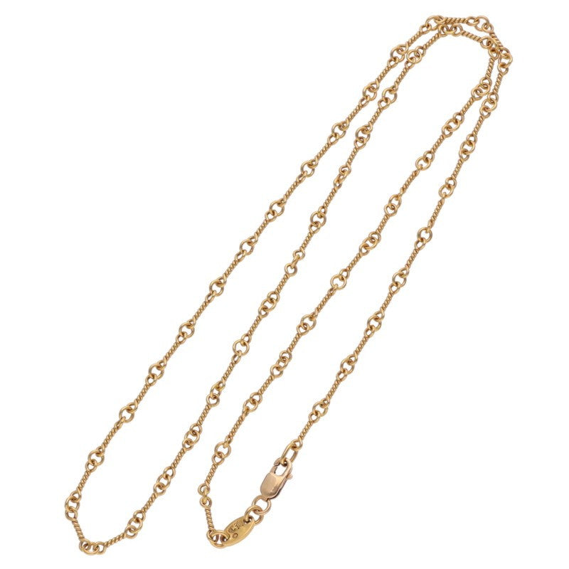 Chrome Hearts 22K Yellow Gold Chain Necklace Size 18INCH