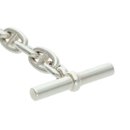 HERMES Chaine d'Ancre TPM Silver Necklace 925 Size ONE SIZE