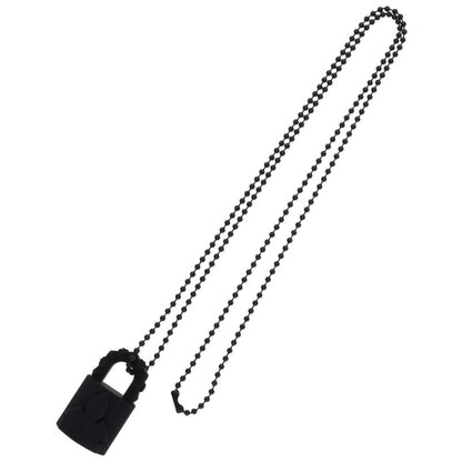 Chrome Hearts Padlock Rubber Necklace Black Size ONE SIZE