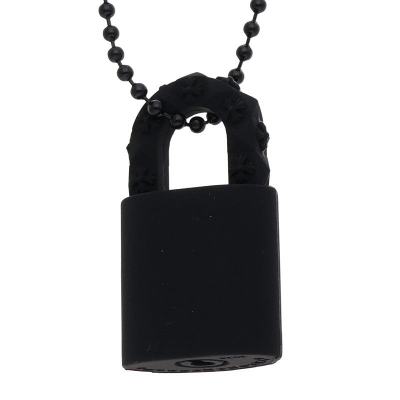 Chrome Hearts Padlock Rubber Necklace Black Size ONE SIZE