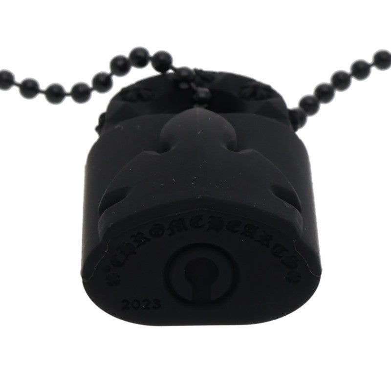 Chrome Hearts Padlock Rubber Necklace Black Size ONE SIZE