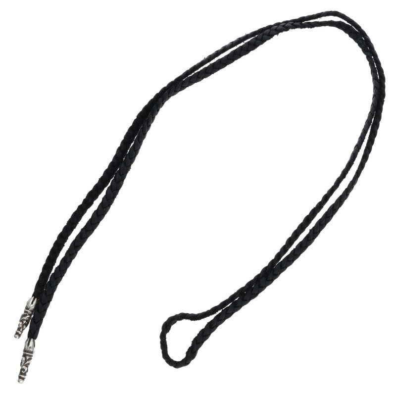 Chrome Hearts Scroll Leather Braid 925 Silver Size ONE SIZE