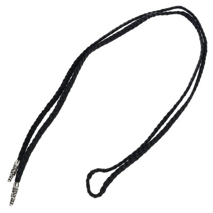 Chrome Hearts Scroll Leather Braid 925 Silver Size ONE SIZE