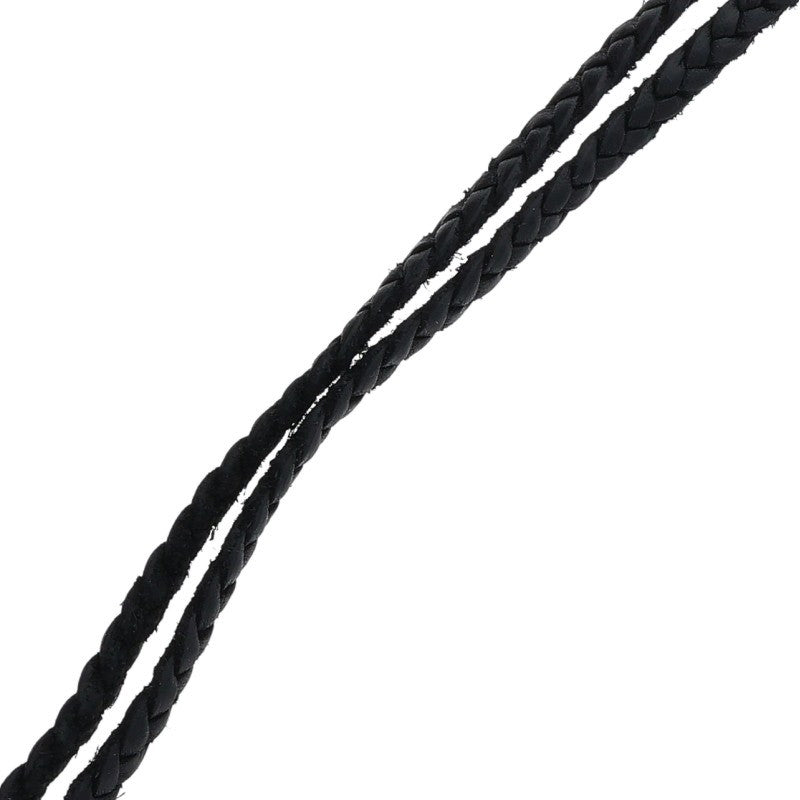 Chrome Hearts Scroll Leather Braid 925 Silver Size ONE SIZE