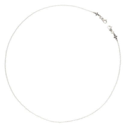 Chrome Hearts 925 Silver Mask Roll Clip Necklace Size 30INCH