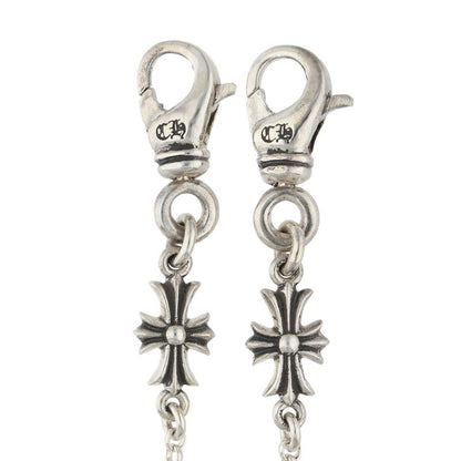 Chrome Hearts 925 Silver Mask Roll Clip Necklace Size 30INCH