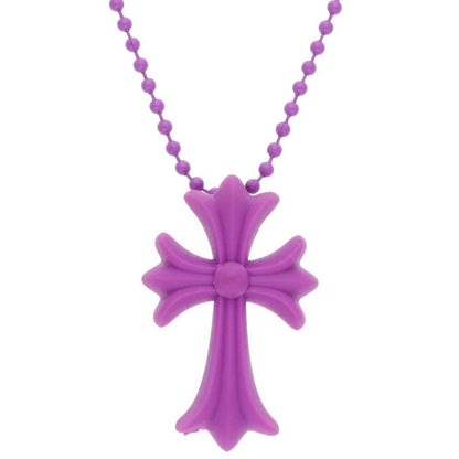 Chrome Hearts Rubber Small CH Cross Necklace Size ONE SIZE