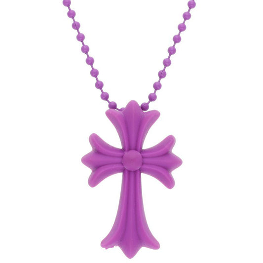 Chrome Hearts Rubber Small CH Cross Necklace Size ONE SIZE