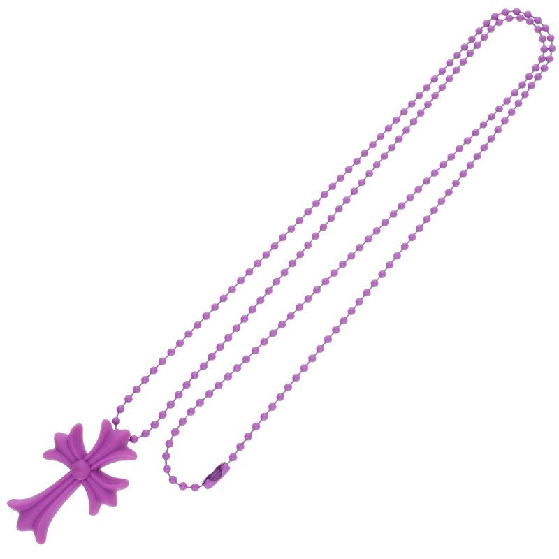 Chrome Hearts Rubber Small CH Cross Necklace Size ONE SIZE