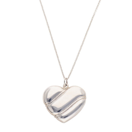 TIFFANY&Co. Heart Motif Silver Necklace