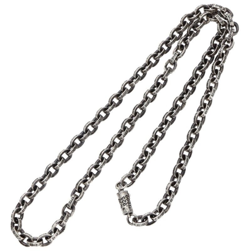 Chrome Hearts Paper Chain 18" 925/14K Silver Size ONE SIZE