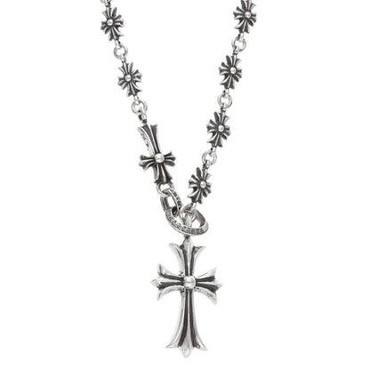 Chrome Hearts Tiny E CH Cross Choke Chain 925 Size ONE SIZE