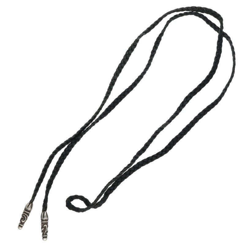 Chrome Hearts Scroll Leather Braid Necklace Size ONE SIZE