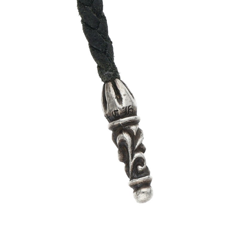 Chrome Hearts Scroll Leather Braid Necklace Size ONE SIZE