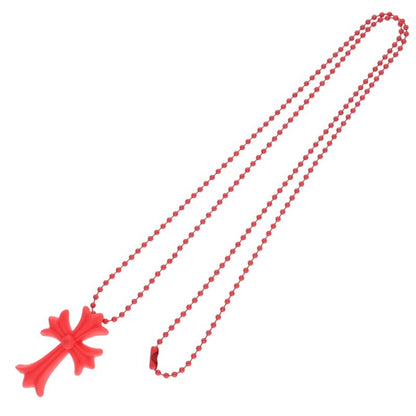Chrome Hearts Red Rubber Small CH Cross Size ONE SIZE