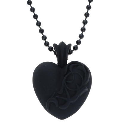 Chrome Hearts Black Rubber Heart Silicone