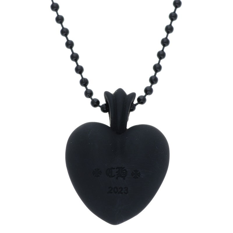 Chrome Hearts Black Rubber Heart Silicone