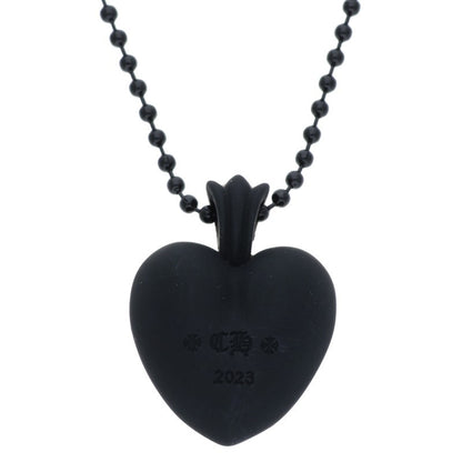 Chrome Hearts Black Rubber Heart Silicone