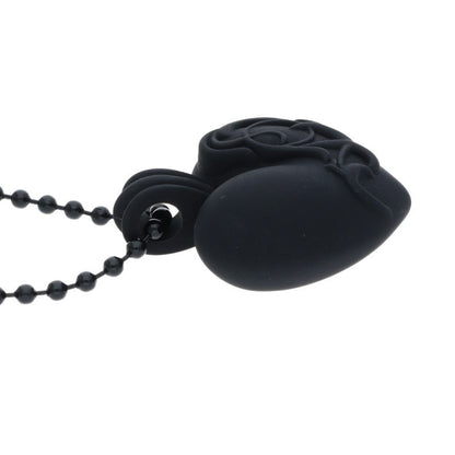 Chrome Hearts Black Rubber Heart Silicone