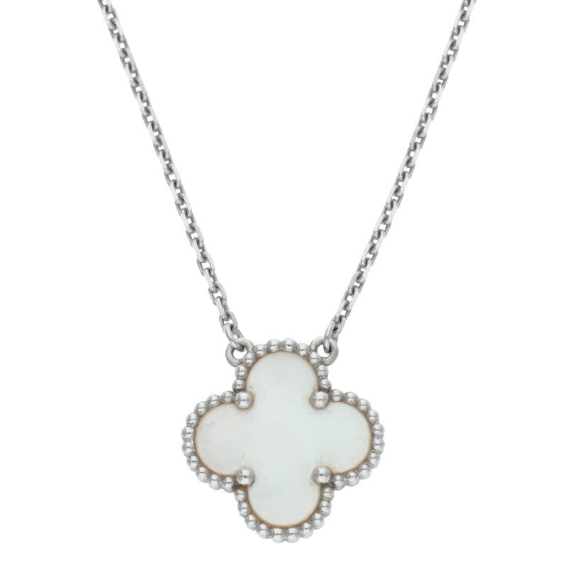 VANCLEEF & ARPELS Vintage Alhambra 18K White Size ONE SIZE