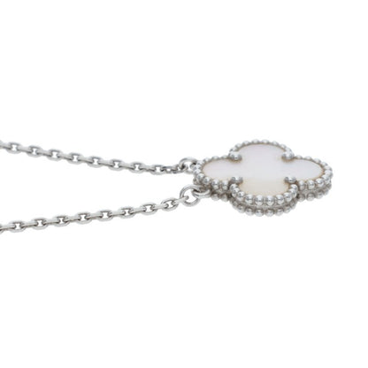 VANCLEEF & ARPELS Vintage Alhambra 18K White Size ONE SIZE