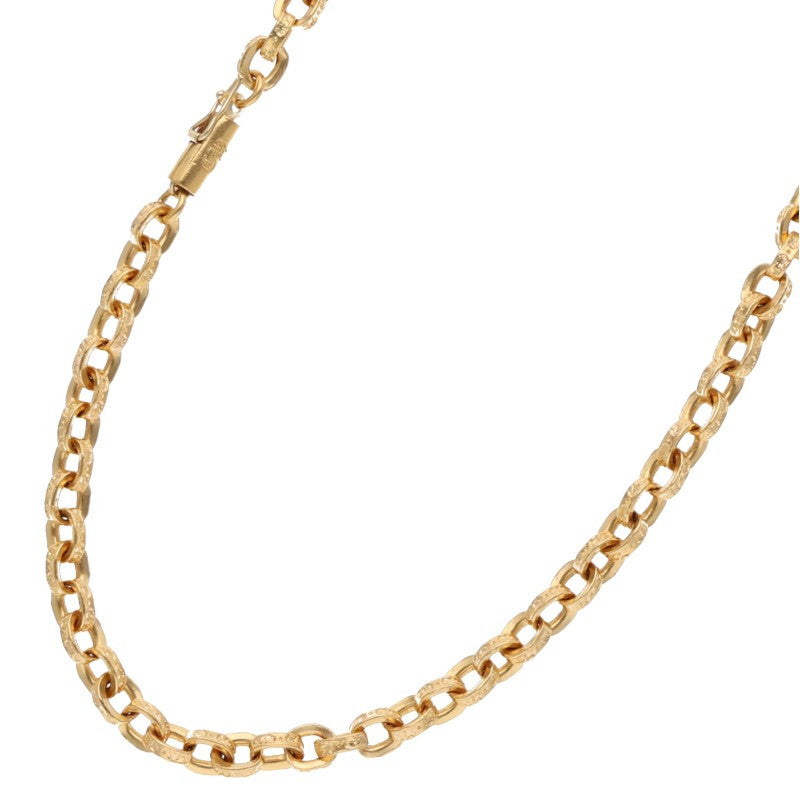 Chrome Hearts 22K Gold Paper Chain Necklace Size 20INCH