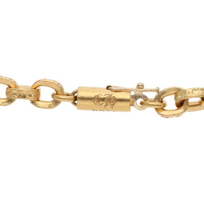 Chrome Hearts 22K Gold Paper Chain Necklace Size 20INCH