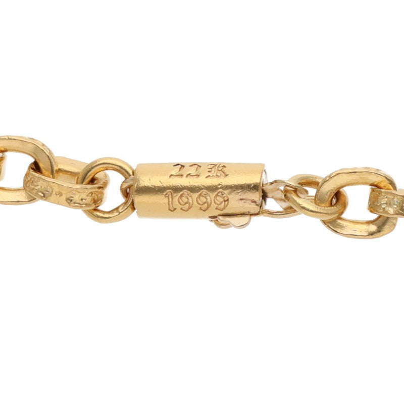 Chrome Hearts 22K Gold Paper Chain Necklace Size 20INCH