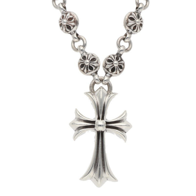 Chrome Hearts 925 Cross Ball Chain Small CH Size ONE Silver
