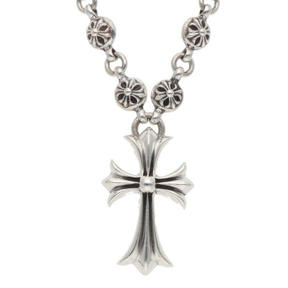 Chrome Hearts 925 Cross Ball Chain Small CH Size ONE Silver