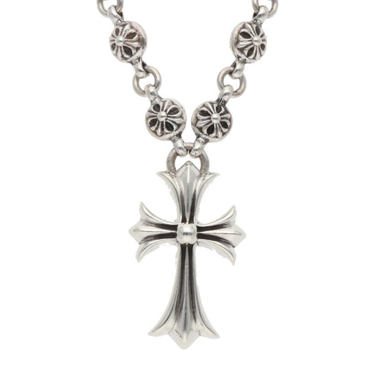 Chrome Hearts 925 Cross Ball Chain Small CH Size ONE Silver