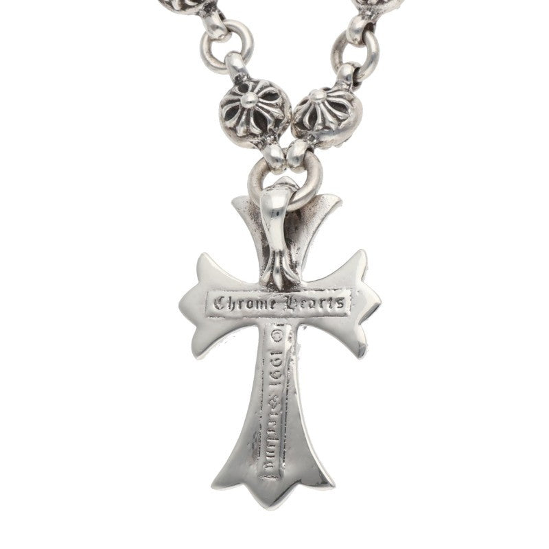Chrome Hearts 925 Cross Ball Chain Small CH Size ONE Silver