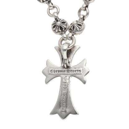 Chrome Hearts 925 Cross Ball Chain Small CH Size ONE Silver