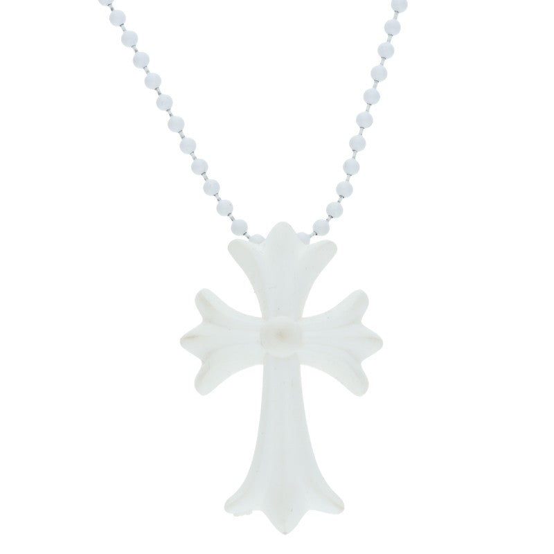 Chrome Hearts White Rubber Small CH Cross Size ONE SIZE