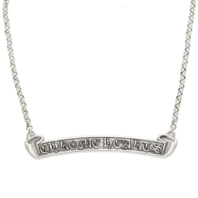 Chrome Hearts NKLC Chain Label Chain Necklace Size 18INCH