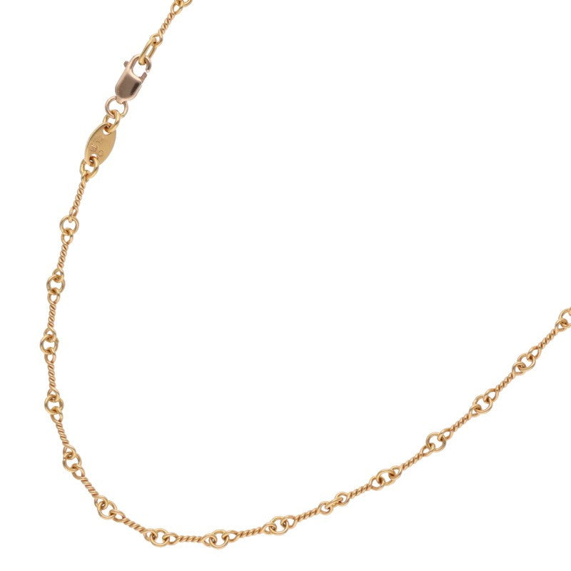 Chrome Hearts 22K Twist Chain Gold Necklace Size 18INCH