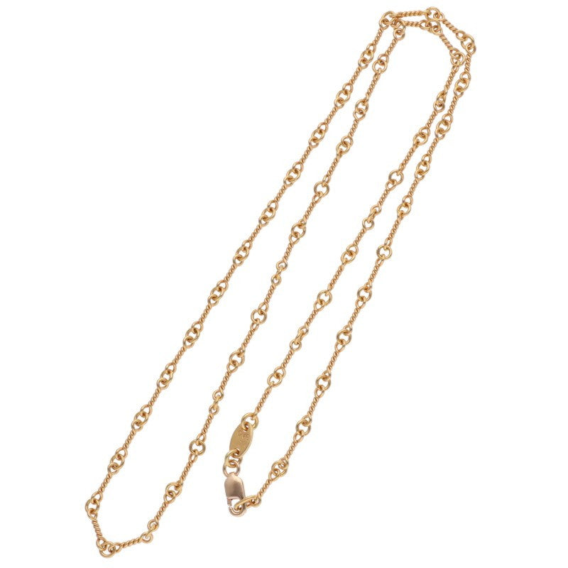 Chrome Hearts 22K Twist Chain Gold Necklace Size 18INCH