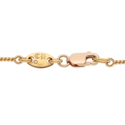 Chrome Hearts 22K Twist Chain Gold Necklace Size 18INCH