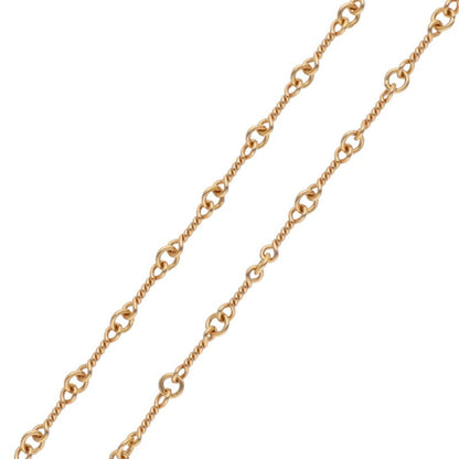 Chrome Hearts 22K Twist Chain Gold Necklace Size 18INCH