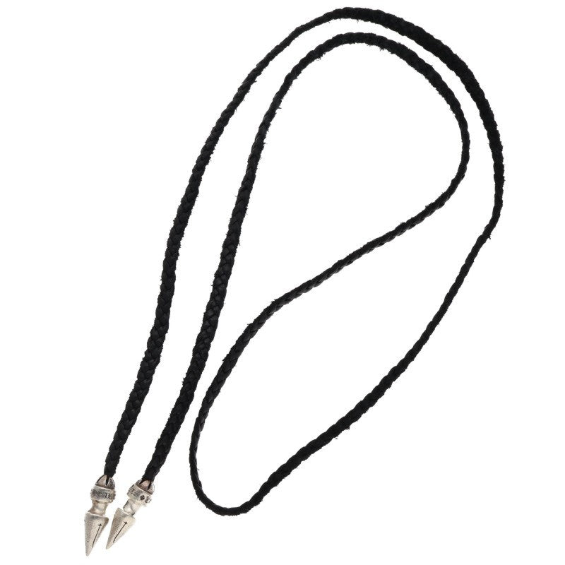 Chrome Hearts Spike Leather Braid Necklace Size ONE SIZE