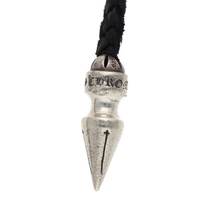 Chrome Hearts Spike Leather Braid Necklace Size ONE SIZE