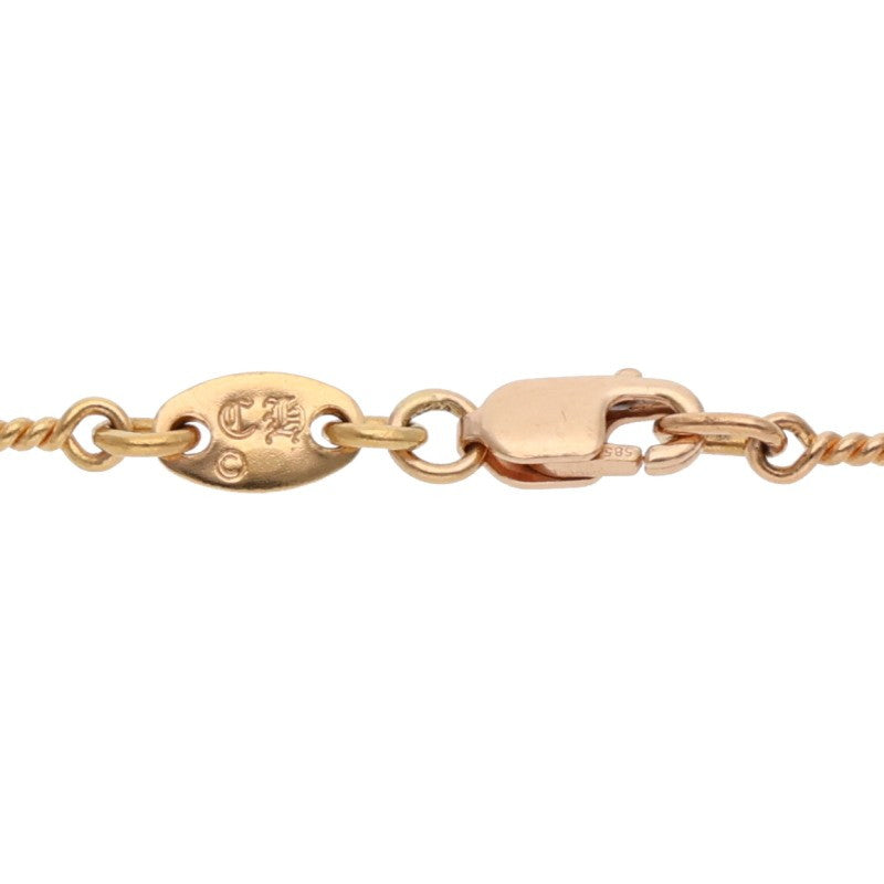 Chrome Hearts 22K Twist Chain Gold Necklace Size 20INCH