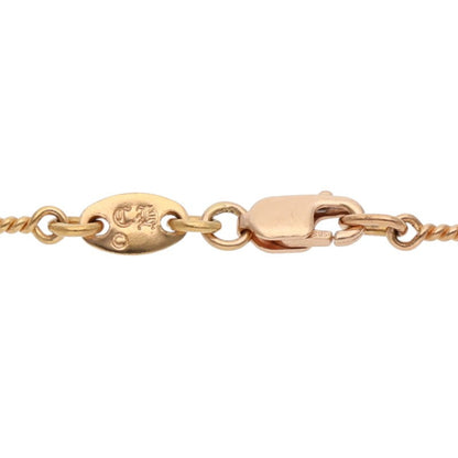 Chrome Hearts 22K Twist Chain Gold Necklace Size 20INCH