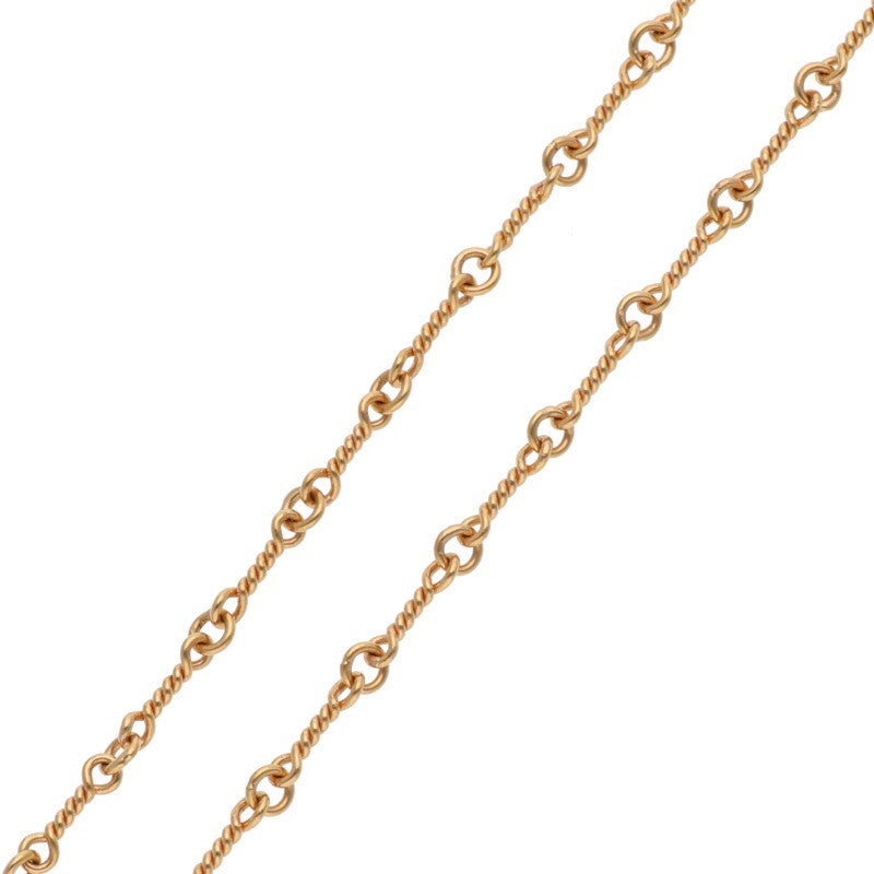 Chrome Hearts 22K Twist Chain Gold Necklace Size 20INCH