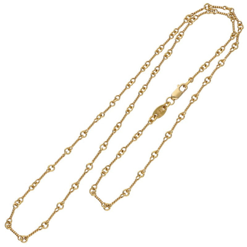 Chrome Hearts 22K Twist Chain Necklace 18in Size ONE Yellow
